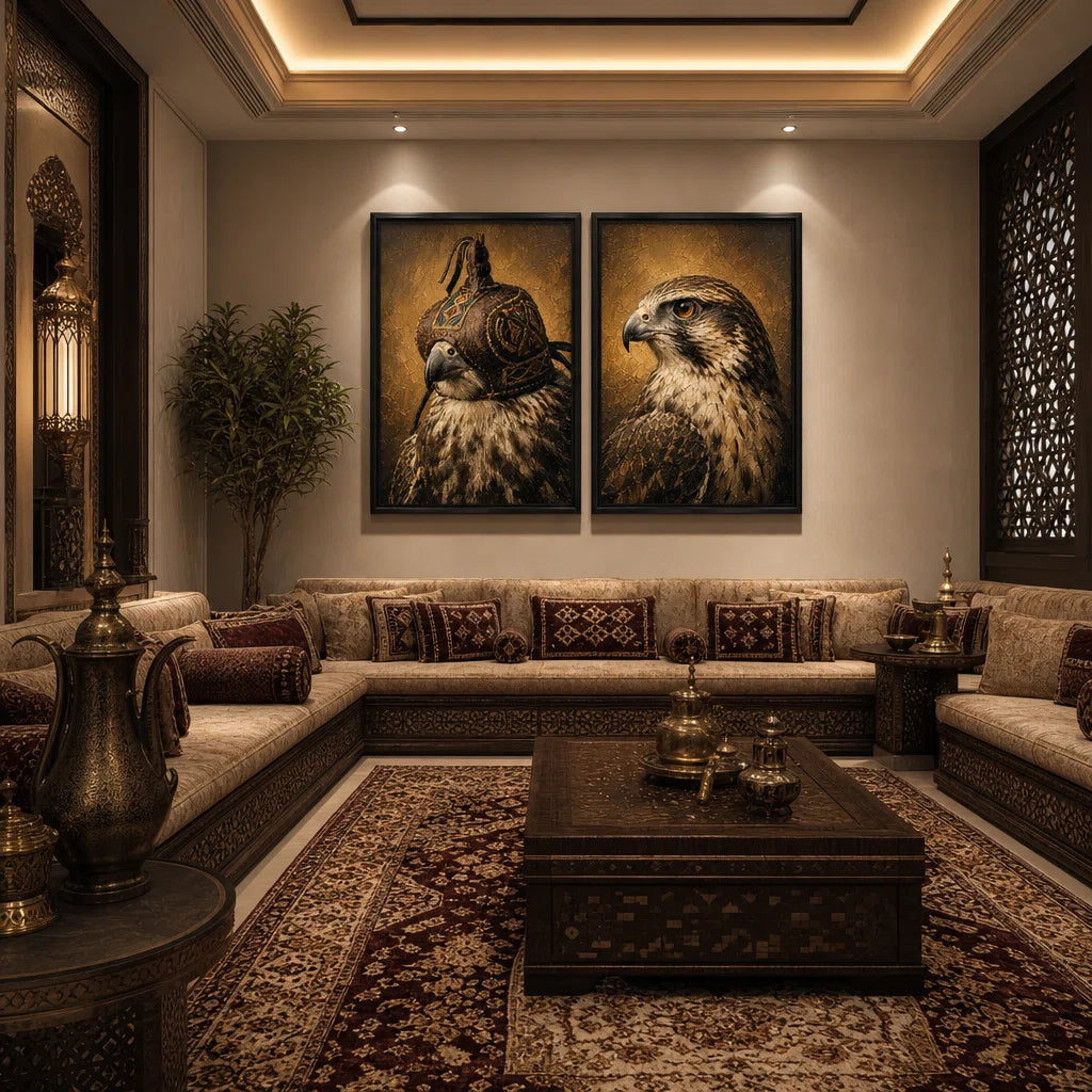 Artura Paint | إرث البلاتين: أصداء متناظرة (مجموعة ثنائية اللوحات مخصصة للعرض الفني)