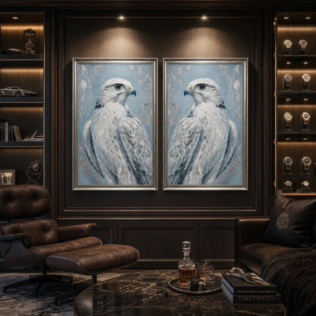 Artura Paint | The Platinum Legacy: Twin Echoes (Bespoke Gallery Diptych Set)