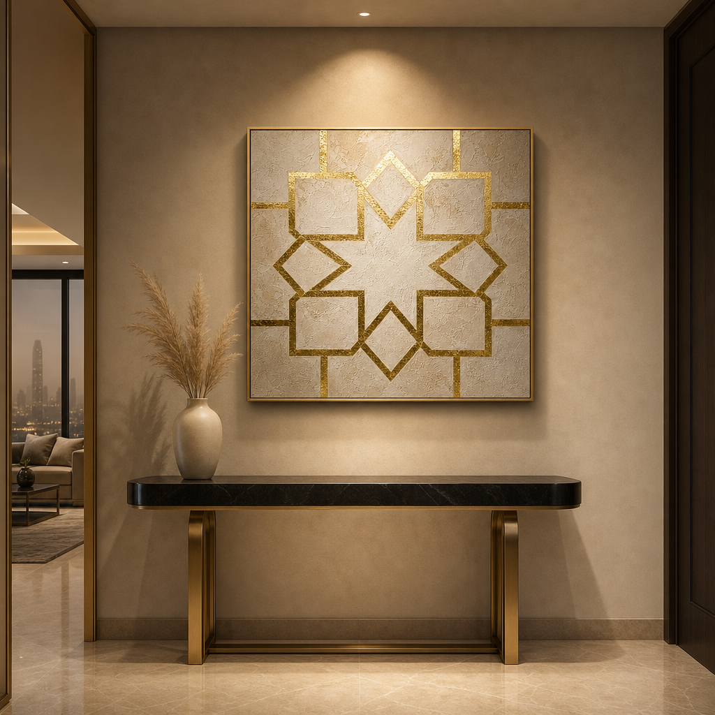 Artura Paint | إرث البلاتين: أصداء متناظرة (مجموعة ثنائية اللوحات مخصصة للعرض الفني)