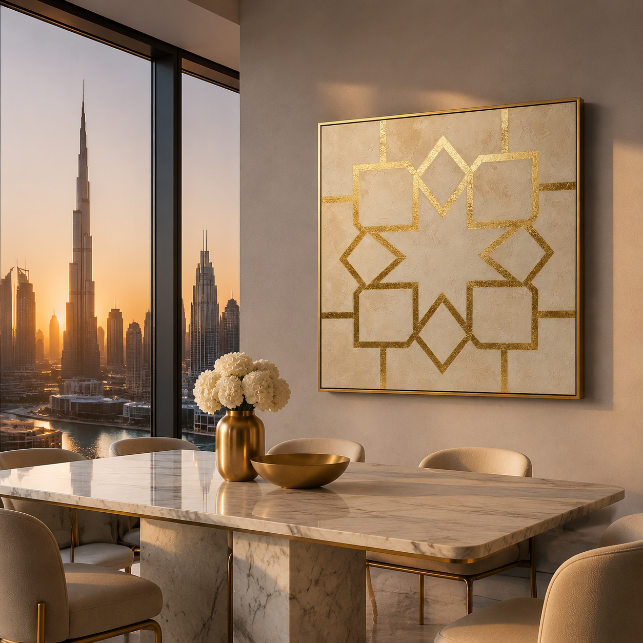 Artura Paint | إرث البلاتين: أصداء متناظرة (مجموعة ثنائية اللوحات مخصصة للعرض الفني)