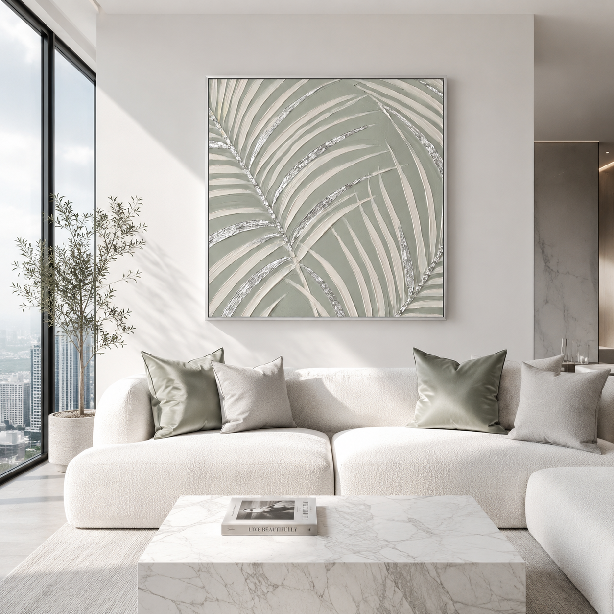 Artura Paint | إرث البلاتين: أصداء متناظرة (مجموعة ثنائية اللوحات مخصصة للعرض الفني)
