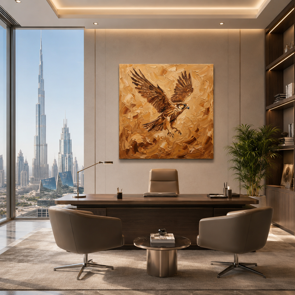 Artura Paint| لوحة "روح العاصفة الرملية" المرسومة بسكين الرسم