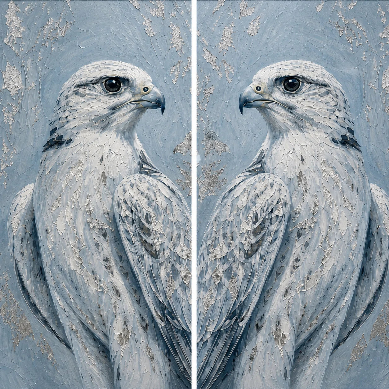 Artura Paint | The Platinum Legacy: Twin Echoes (Bespoke Gallery Diptych Set)