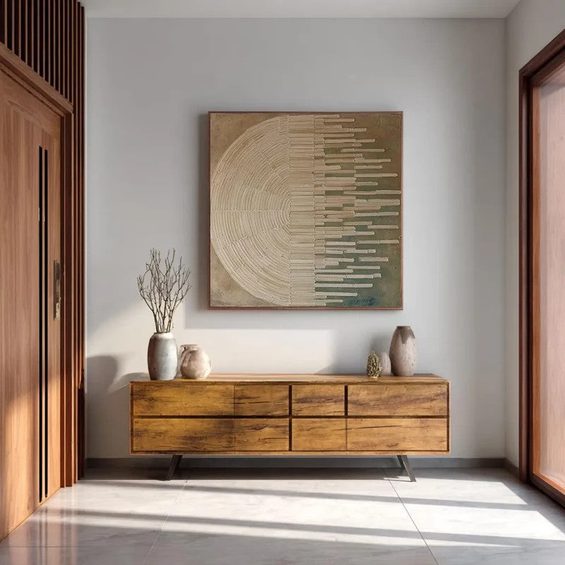 Artura Paint | فن الحلقات ذو الملمس البارز | سكينة بأسلوب بسيط