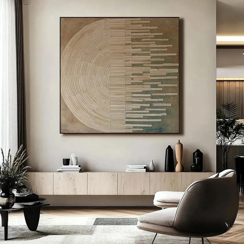 Artura Paint | فن الحلقات ذو الملمس البارز | سكينة بأسلوب بسيط