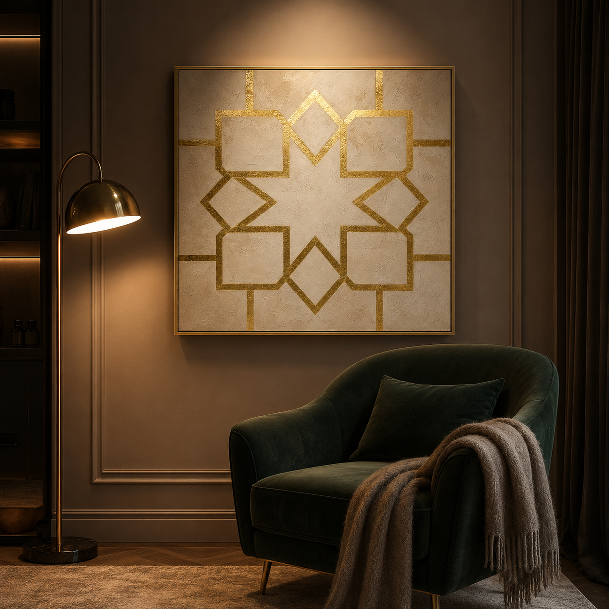 Artura Paint | إرث البلاتين: أصداء متناظرة (مجموعة ثنائية اللوحات مخصصة للعرض الفني)