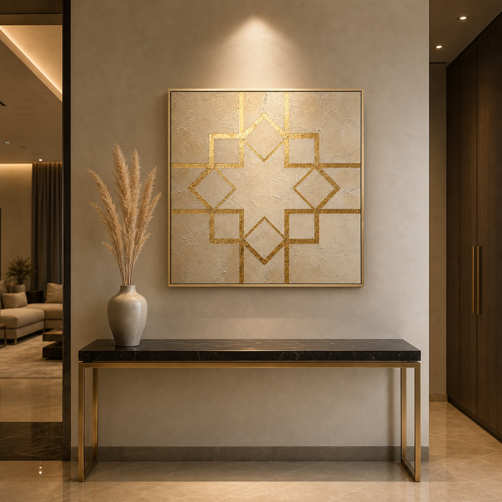 Artura Paint | إرث البلاتين: أصداء متناظرة (مجموعة ثنائية اللوحات مخصصة للعرض الفني)