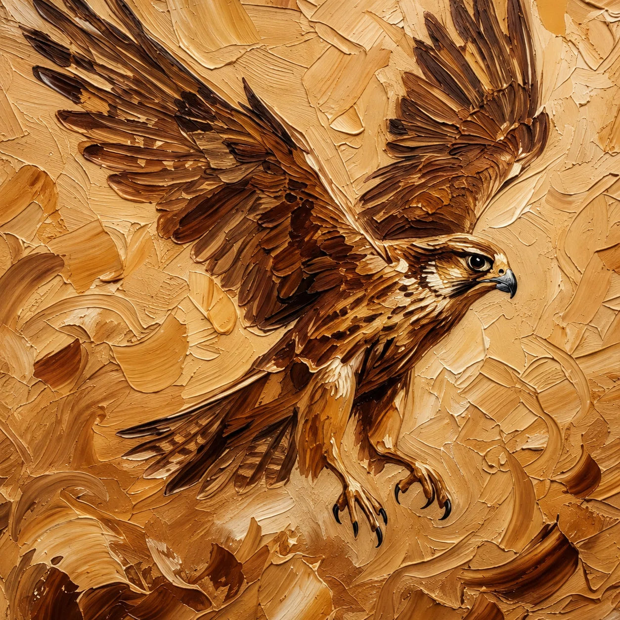 Artura Paint |  The Sandstorm Spirit Palette Knife Artwork